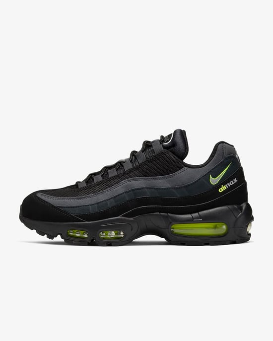 Nike Air Max 95 Retro Logo Black Volt Trainers  - Image 2