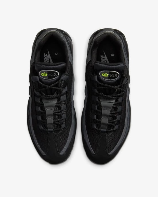 Nike Air Max 95 Retro Logo Black Volt Trainers  - Image 5