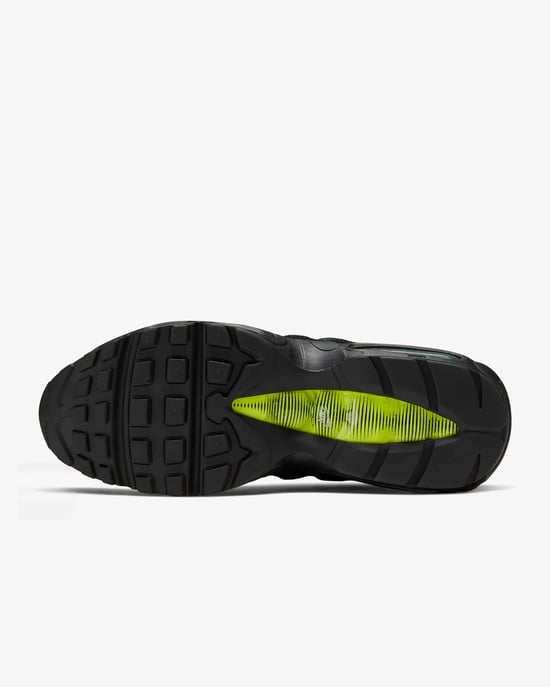 Nike Air Max 95 Retro Logo Black Volt Trainers  - Image 6