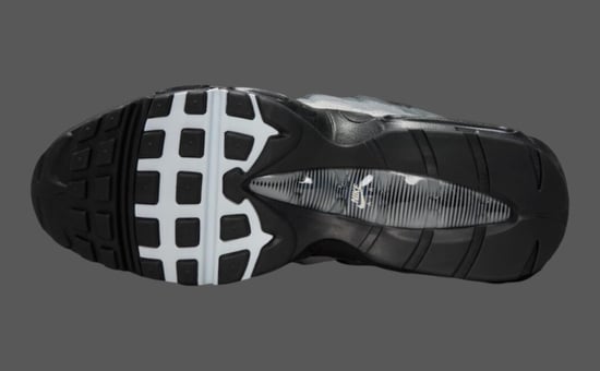 Nike Air Max 95 Black Grey Gradient Trainers  - Image 6