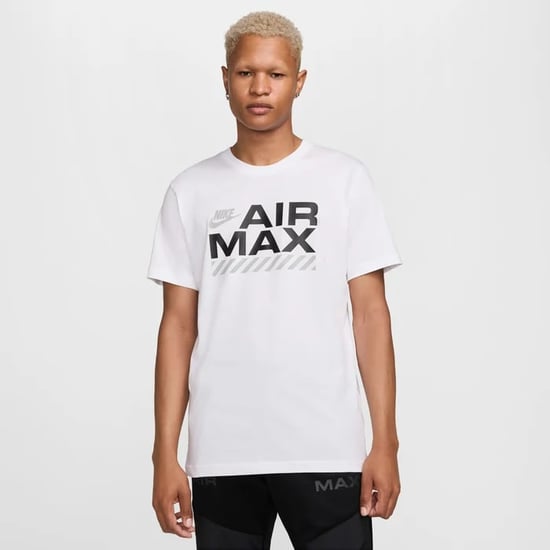 Nike Sportswear Air Max Men's White Barcode T-Shirt - Image 1