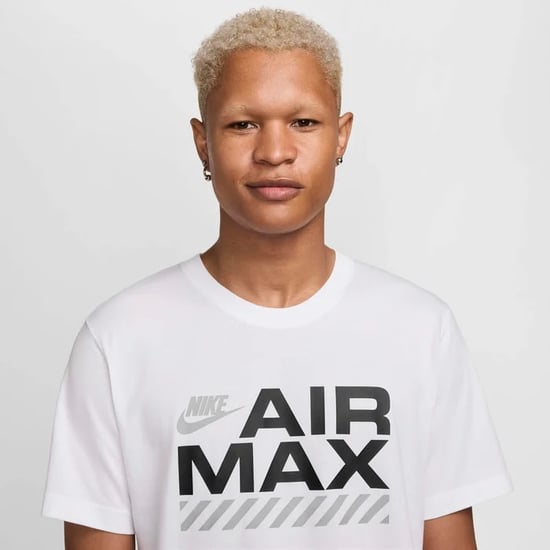 Nike Sportswear Air Max Men's White Barcode T-Shirt - Image 2