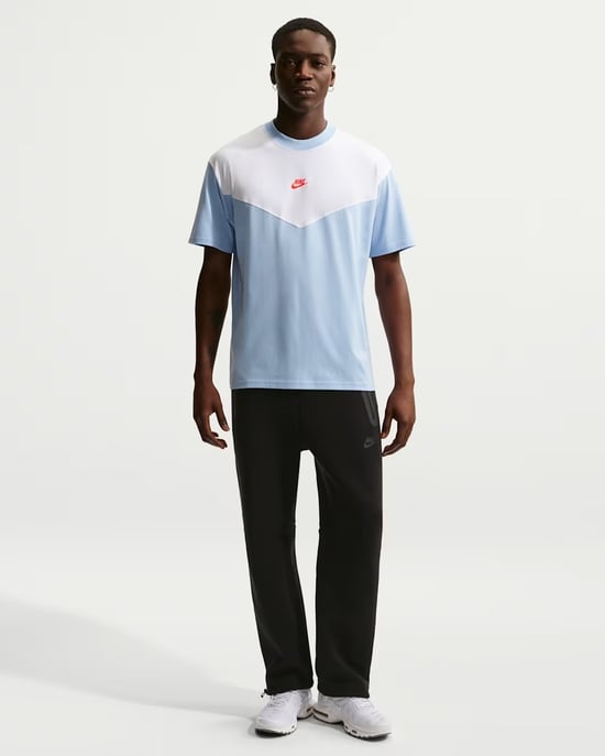 Nike Tech Sportswear Mens Psychic Blue T-Shirts - Image 3