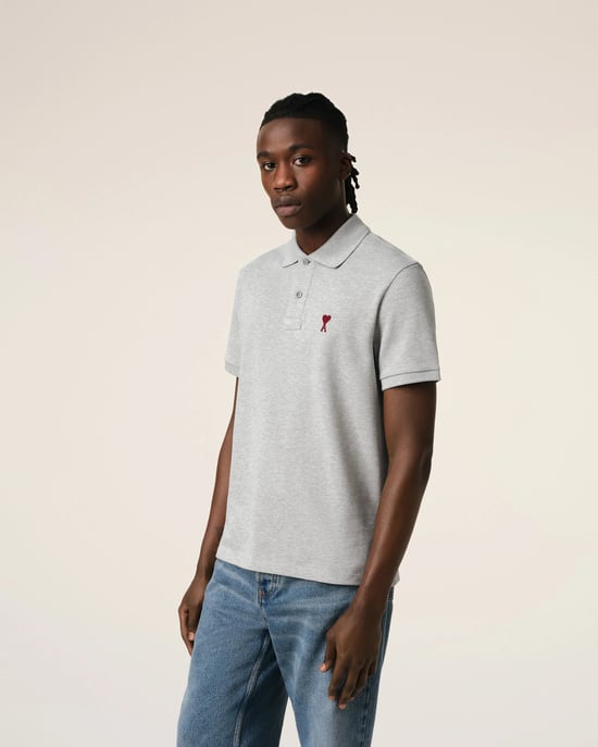 Ami de Coeur Cotton Polo Grey - Image 3