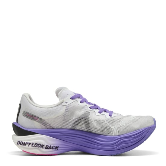 Women's Puma Deviate Nitro Elite 3 Digitokyo Running Shoes in White/Purple - Image 4