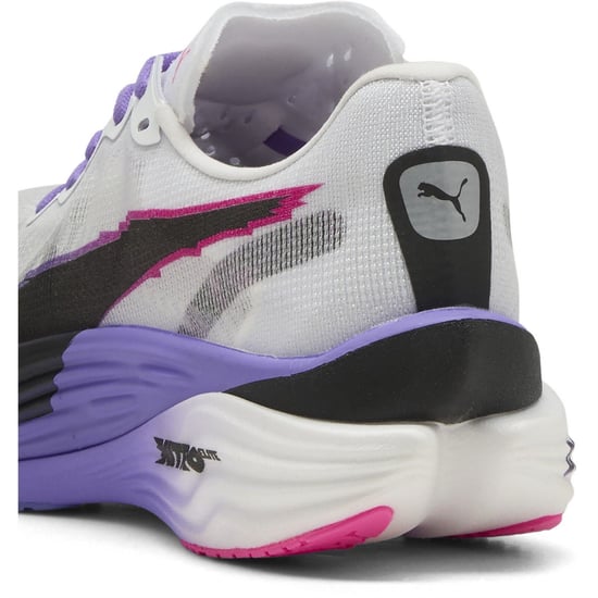Women's Puma Deviate Nitro Elite 3 Digitokyo Running Shoes in White/Purple - Image 5