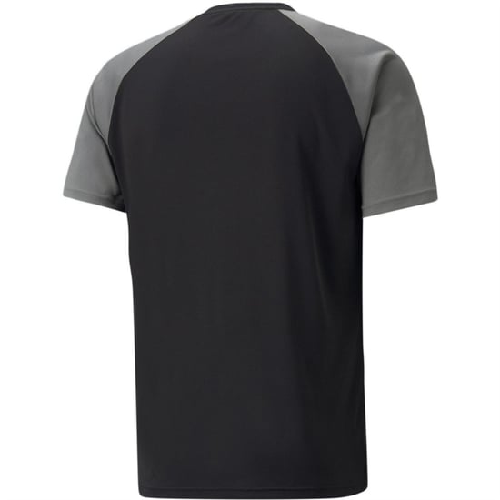 Men's Puma Teampacer Jersey T-Shirt in Black/Pearl/Wht - Image 2