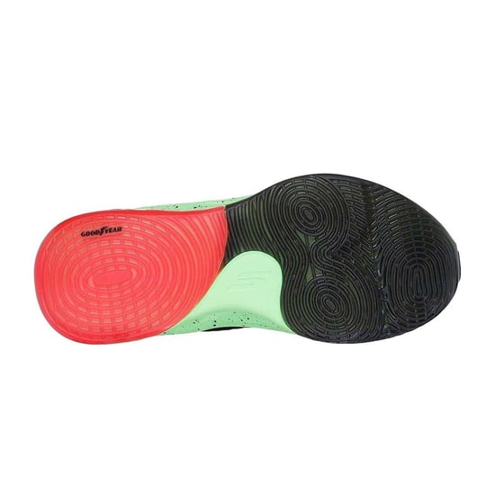 Skechers Skateschoenen van mesh voor heren (Oranje/Groen) - Image 4