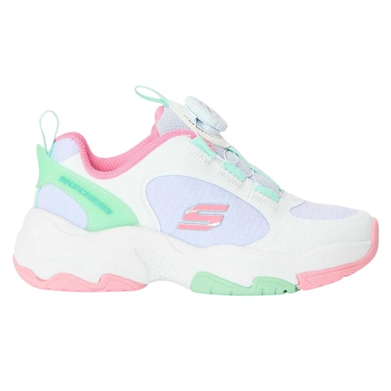 Skechers Retrotech-sportschoenen met contrasterende details voor kinderen (Wit, Groen, Zwart) - Image 1