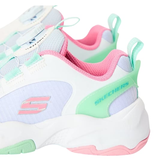 Skechers Retrotech-sportschoenen met contrasterende details voor kinderen (Wit, Groen, Zwart) - Image 4