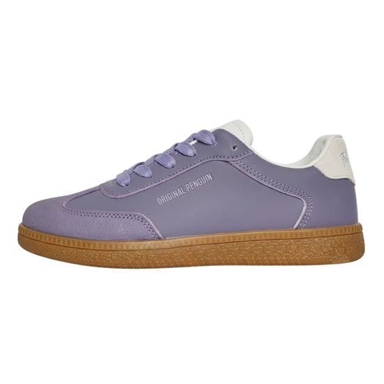 Original Penguin Heren Retro Ronde Teen Platte Sneakers (Lila) - Image 3