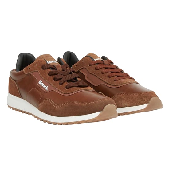Bench Heren Brooke suède platte sportschoenen (Tan) - Image 3