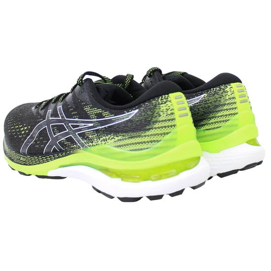 Asics Gel-Kayano 28 Mens Black/Green Running Shoes - Image 3