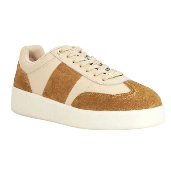 Dune London Dames Verleidelijk Suède Platform Sneakers (Bruin) - Image 5