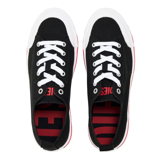 Diesel Athos canvas sportschoenen voor dames (Zwart, Wit) - Image 4