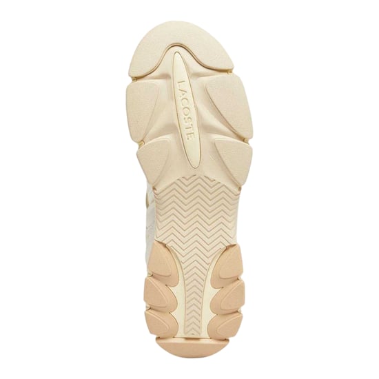 Lacoste Mens L003 Neo Leather Trainers (Off White) - Image 4