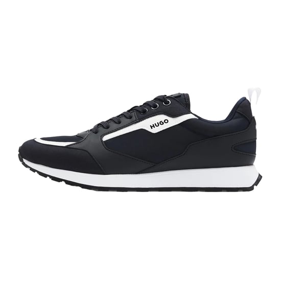 Hugo Icelin leren sneakers voor heren (Donkerblauw) - Image 2