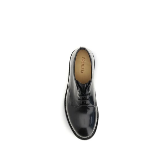 Premiata Zwarte Kalfsleren Bos Taurus Oxfords en Derbies - Image 4