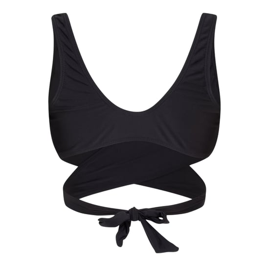 Brave Soul Bikinitop voor dames met overslag aan de voorkant (Zwart) - Image 2