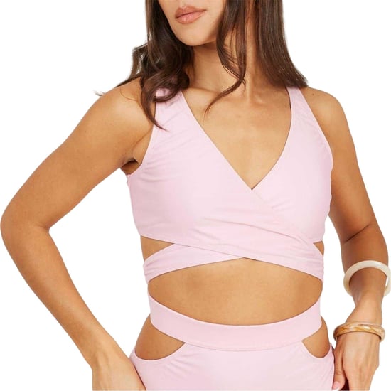 Brave Soul Bikinitop voor dames met overslag aan de voorkant (Roze) - Image 4