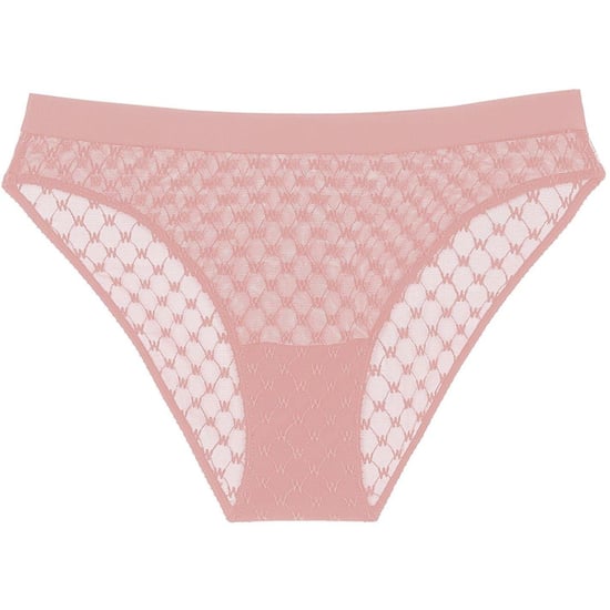 Wolford Bikinibroekjes met monogram en kant voor dames (Roze) - Image 1