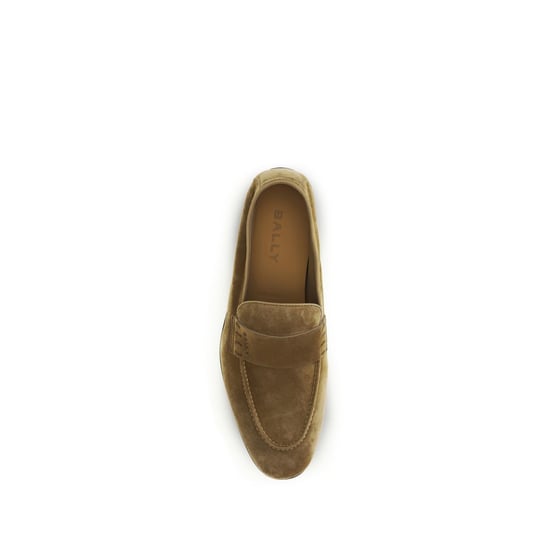Bally Beige Kalfsleer Bos Taurus Instap Loafers - Image 4