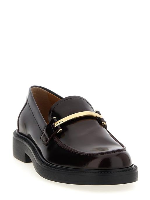 Tod's Bordeaux Kalvskinn Slip-On Loafers - Image 2