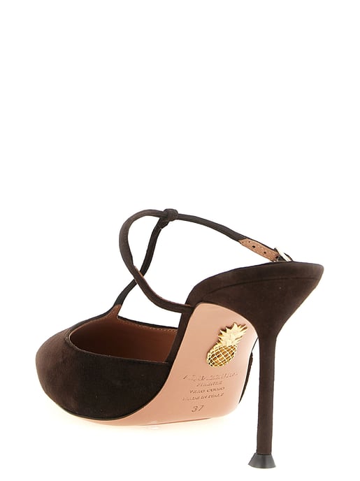 Aquazzura Bruine Geitenhuid Hoge Hakken Pumps - Image 3