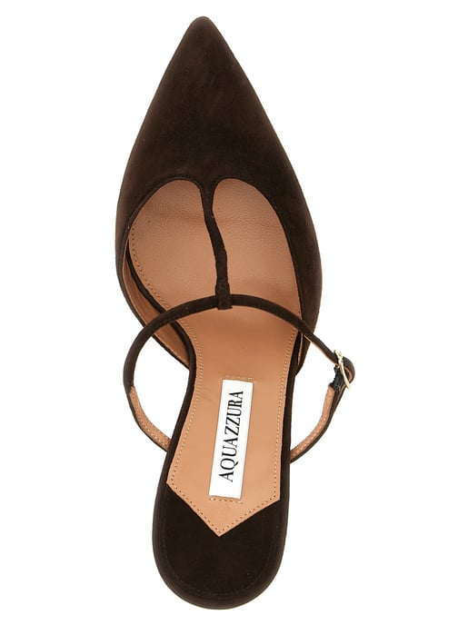 Aquazzura Bruine Geitenhuid Hoge Hakken Pumps - Image 4