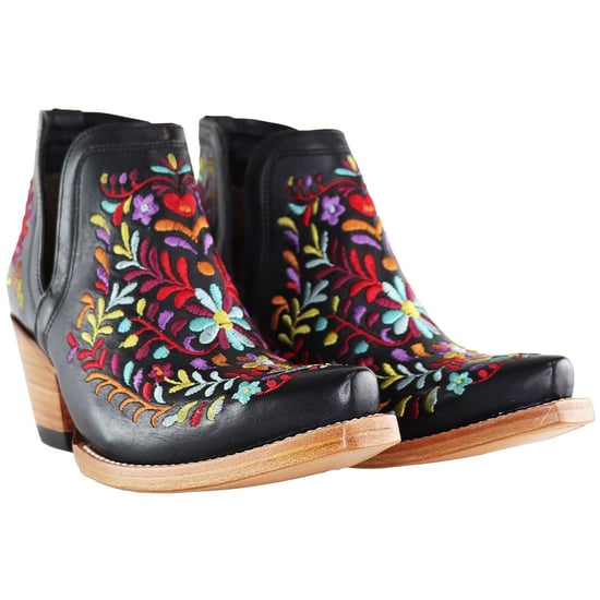 Ariat Dixon Floral Wester Womens Black Boots - Image 2