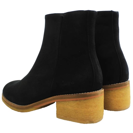 Clarks Amara Crepe Womens Black Ankle Boots - Image 3