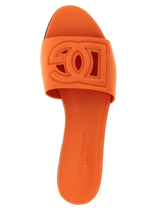 Dolce & Gabbana Oranje Kalfsleren Sandalen - Image 4