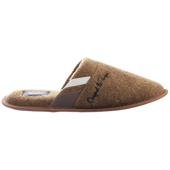 Penguin Bedfordshire Mens Tan Slippers - Image 1