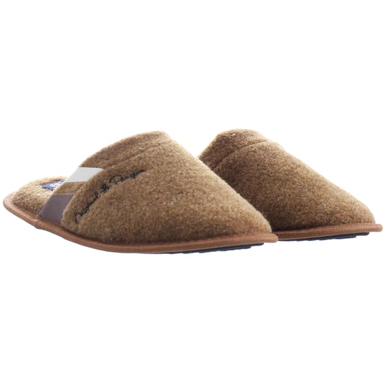 Penguin Bedfordshire Mens Tan Slippers - Image 2
