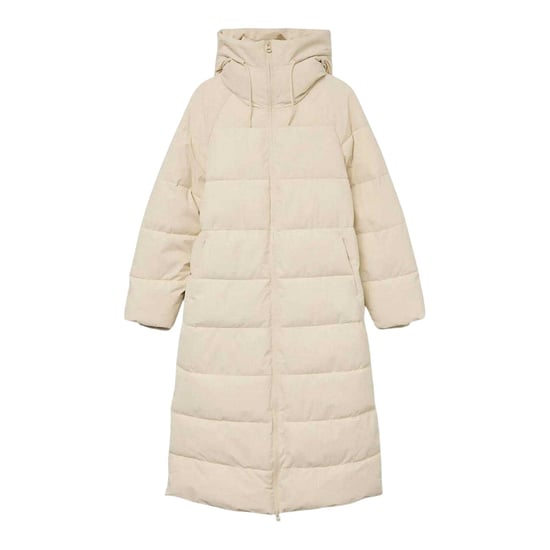 Vero Moda Elanor Laurie gewatteerde lange jas voor dames (Havermout) - Image 2