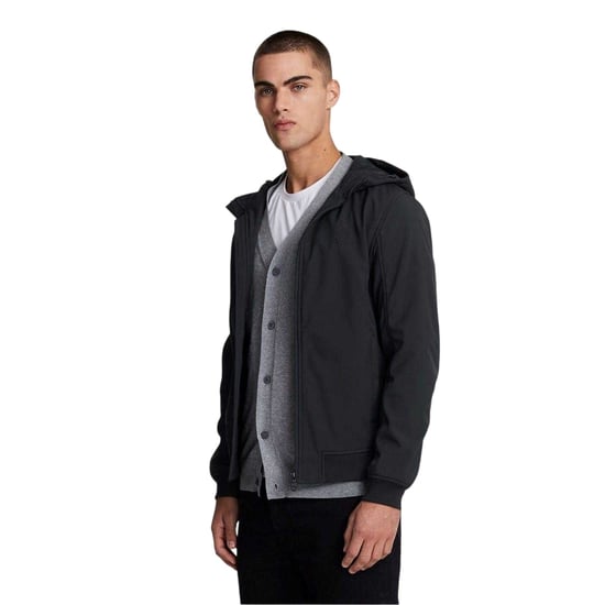 Lyle & Scott Softshelljas voor heren, standaardpasvorm (Jet Zwart) - Image 4