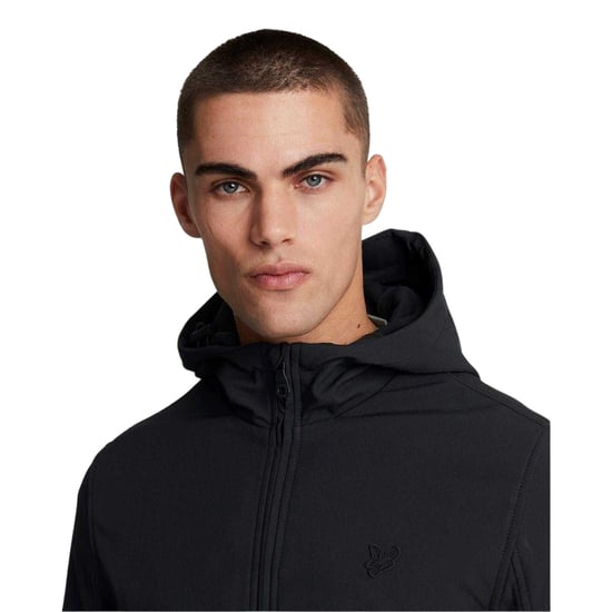 Lyle & Scott Softshelljas voor heren, standaardpasvorm (Jet Zwart) - Image 5
