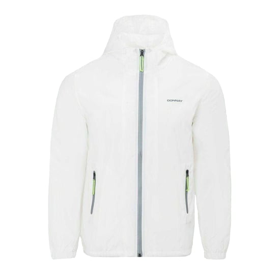 Donnay Heren Lichtgewicht Jas met Capuchon (Wit) - Image 1