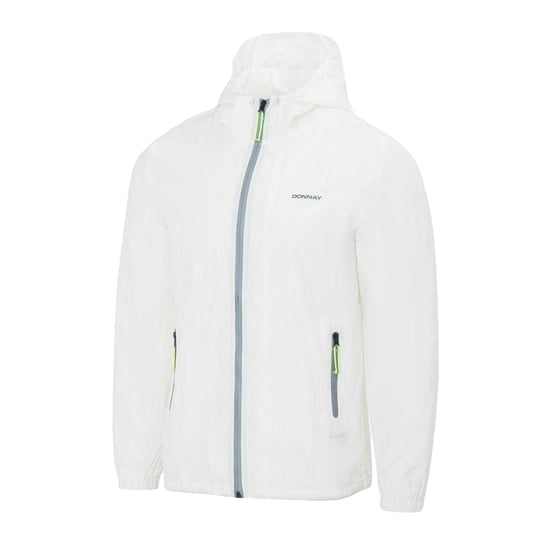 Donnay Heren Lichtgewicht Jas met Capuchon (Wit) - Image 3