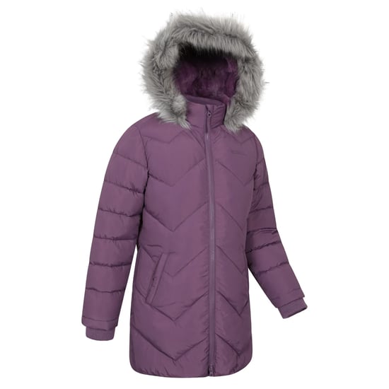 Mountain Warehouse Waterbestendige gewatteerde jas voor kinderen/Kinderen Galaxy (Donkerpaars) - Image 4