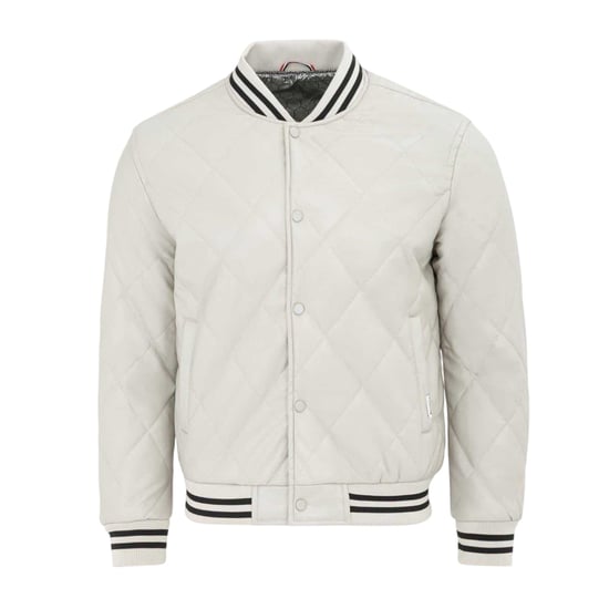 Firetrap Mens Snap Bomber Jacket (White) - Image 1