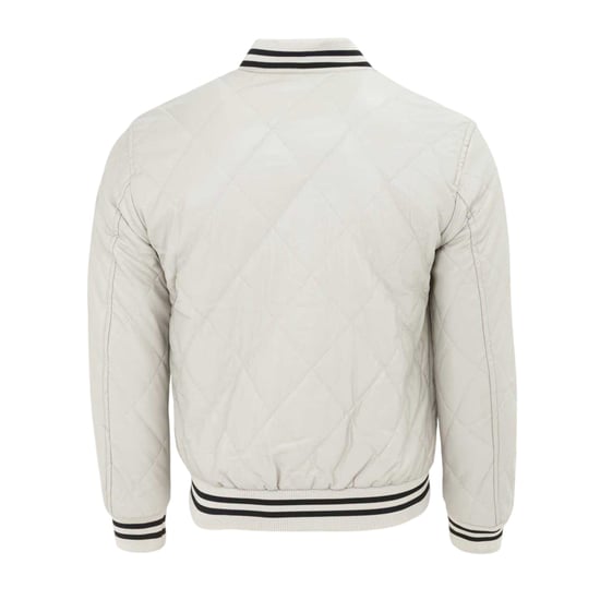 Firetrap Mens Snap Bomber Jacket (White) - Image 2
