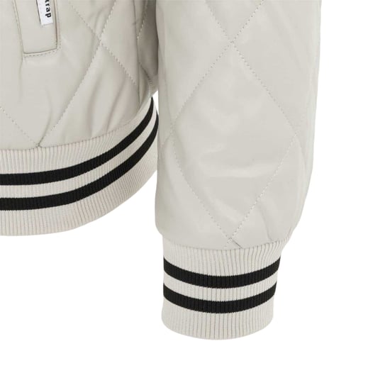 Firetrap Mens Snap Bomber Jacket (White) - Image 4