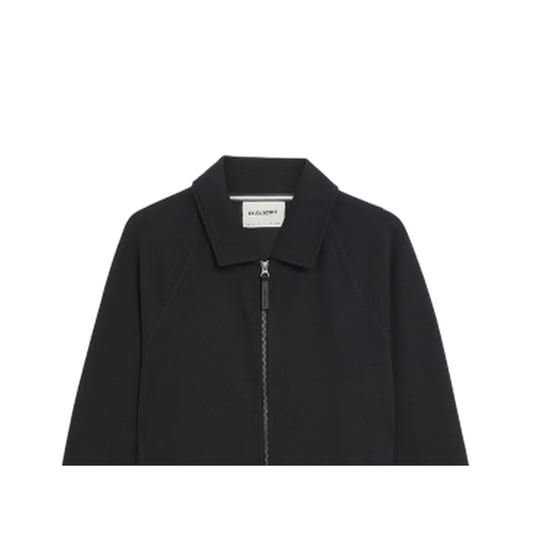 Lyle & Scott Herenjas met volledige ritssluiting, interlock, normale pasvorm (Zwart) - Image 2