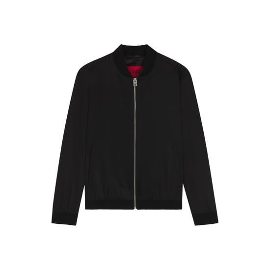 Hugo Evalom effen overshirt voor heren (Zwart) - Image 1