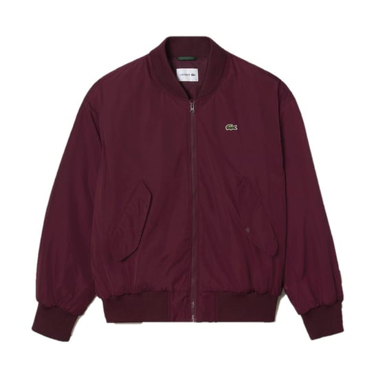 Lacoste Womens/Ladies Oversized Bomber Jacket (Red) - Image 2