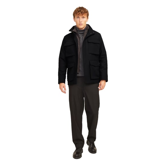 Jack And Jones Heren Alex Multi Pocket Regular veldjas (Zwart) - Image 4