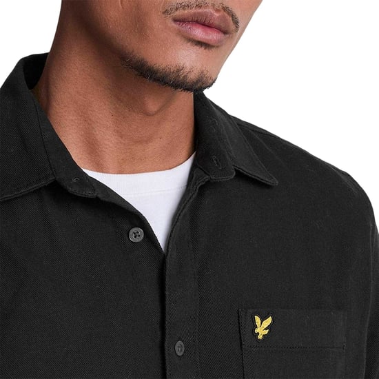 Lyle & Scott Twill-overhemd met logo voor heren (Zwart) - Image 3