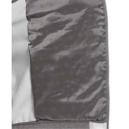 Original Penguin Herenjack met hoge kraag en normale pasvorm voor sportieve activiteiten (Grijze Heide) - Image 3