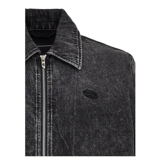 Diesel Heren Stone Wash Bomberjack (Zwart) - Image 4